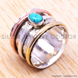 Turquoise 925 Sterling Silver Ring (SJWR-67)