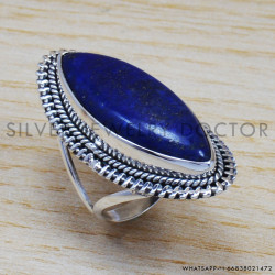 Lapis Lazuli 925 Sterling Silver Ring (SJWR-673) Lapis Lazuli 925 Sterling Silver Ring (SJWR-673)