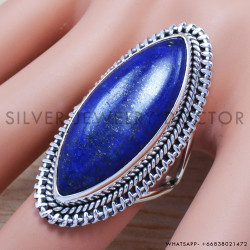 Lapis Lazuli 925 Sterling Silver Ring (SJWR-673)
