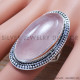 Rose Quartz 925 Sterling Silver Ring (SJWR-676) Rose Quartz 925 Sterling Silver Ring (SJWR-676)