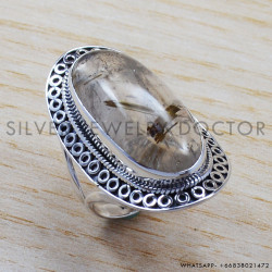 Golden Rutile 925 Sterling Silver Ring (SJWR-679) Golden Rutile 925 Sterling Silver Ring (SJWR-679)