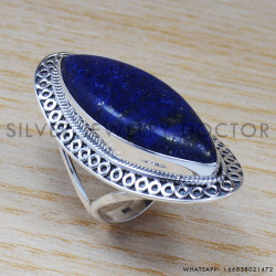 Lapis Lazuli 925 Sterling Silver Ring (SJWR-682) Lapis Lazuli 925 Sterling Silver Ring (SJWR-682)