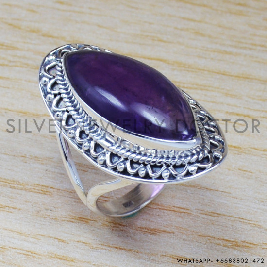 Amethyst 925 Sterling Silver Ring (SJWR-684) Amethyst 925 Sterling Silver Ring (SJWR-684)
