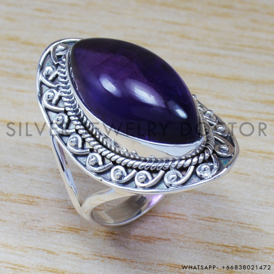 Amethyst 925 Sterling Silver Ring (SJWR-685) Amethyst 925 Sterling Silver Ring (SJWR-685)