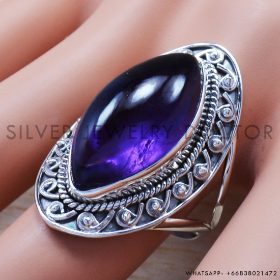 Amethyst 925 Sterling Silver Ring (SJWR-685) Amethyst 925 Sterling Silver Ring (SJWR-685)