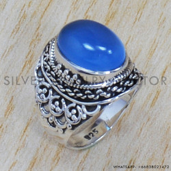 Chalcedony 925 Sterling Silver Ring (SJWR-688) Chalcedony 925 Sterling Silver Ring (SJWR-688)