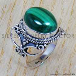 Malachite 925 Sterling Silver Ring (SJWR-692) Malachite 925 Sterling Silver Ring (SJWR-692)