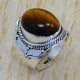 Ancient Look Jewelry Tiger Eye Gemstone Real 925 Sterling Silver Ring SJWR-693