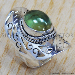 Prehnite 925 Sterling Silver Ring (SJWR-700) Prehnite 925 Sterling Silver Ring (SJWR-700)