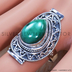 Malachite 925 Sterling Silver Ring (SJWR-706)
