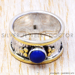 Lapis Lazuli 925 Sterling Silver Ring (SJWR-71) Lapis Lazuli 925 Sterling Silver Ring (SJWR-71)