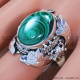 Malachite 925 Sterling Silver Ring (SJWR-716)