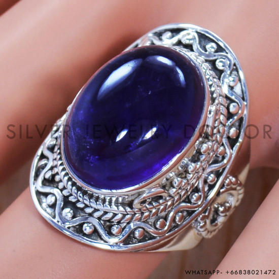 Amethyst 925 Sterling Silver Ring (SJWR-717) Amethyst 925 Sterling Silver Ring (SJWR-717)