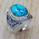 Exclusive 925 Real Sterling Silver Jewelry Turquoise Gemstone Ring SJWR-720