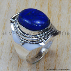Lapis Lazuli 925 Sterling Silver Ring (SJWR-721) Lapis Lazuli 925 Sterling Silver Ring (SJWR-721)