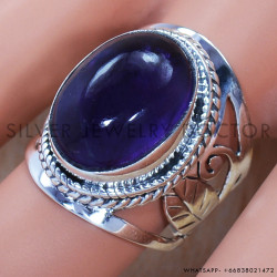 Amethyst 925 Sterling Silver Ring (SJWR-724)