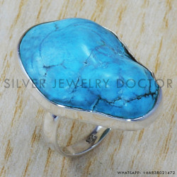 Turquoise 925 Sterling Silver Ring (SJWR-741) Turquoise 925 Sterling Silver Ring (SJWR-741)