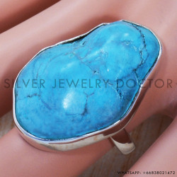 Turquoise 925 Sterling Silver Ring (SJWR-741)