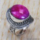 Ruby 925 Sterling Silver Ring (SJWR-743)