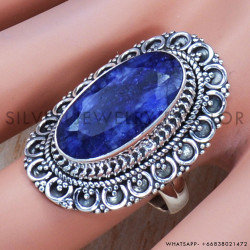 Sapphire 925 Sterling Silver Ring (SJWR-755)