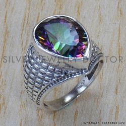 Mystic Topaz 925 Sterling Silver Ring (SJWR-757) Mystic Topaz 925 Sterling Silver Ring (SJWR-757)