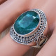 Amazing Look Jewelry Emerald Gemstone 925 Sterling Silver Ring SJWR-763