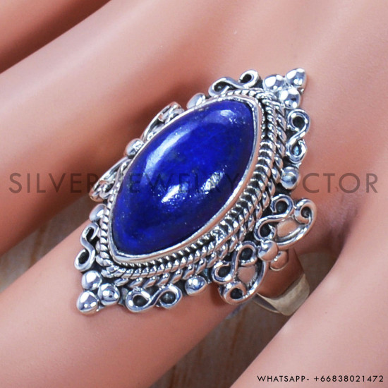 Lapis Lazuli 925 Sterling Silver Ring (SJWR-769) Lapis Lazuli 925 Sterling Silver Ring (SJWR-769)
