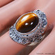 Tiger Eye 925 Sterling Silver Ring (SJWR-772)