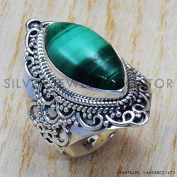 Malachite 925 Sterling Silver Ring (SJWR-778) Malachite 925 Sterling Silver Ring (SJWR-778)