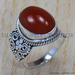 Carnelian 925 Sterling Silver Ring (SJWR-789) Carnelian 925 Sterling Silver Ring (SJWR-789)