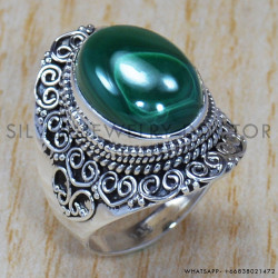 Malachite 925 Sterling Silver Ring (SJWR-791) Malachite 925 Sterling Silver Ring (SJWR-791)