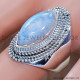 Rainbow Moonstone 925 Sterling Silver Ring (SJWR-793) Rainbow Moonstone 925 Sterling Silver Ring (SJWR-793)