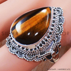 Tiger Eye 925 Sterling Silver Ring (SJWR-807)