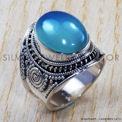 Chalcedony 925 Sterling Silver Ring (SJWR-808) Chalcedony 925 Sterling Silver Ring (SJWR-808)