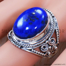 Lapis Lazuli 925 Sterling Silver Ring (SJWR-811)