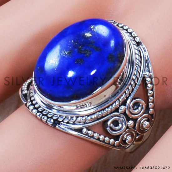 Lapis Lazuli 925 Sterling Silver Ring (SJWR-811) Lapis Lazuli 925 Sterling Silver Ring (SJWR-811)