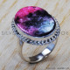 Rhodonite Gemstone 925 Sterling Silver Jewelry Traditional Look Rings SJWR-812 Rhodonite Gemstone 925 Sterling Silver Jewelry Traditional Look Rings SJWR-812
