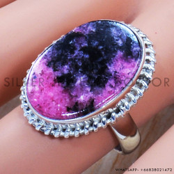 Rhodonite Gemstone 925 Sterling Silver Jewelry Traditional Look Rings SJWR-812