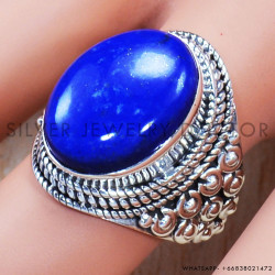 Lapis Lazuli 925 Sterling Silver Ring (SJWR-814)