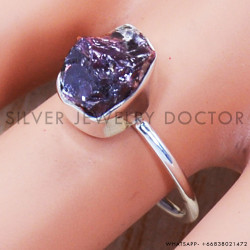 Garnet 925 Sterling Silver Ring (SJWR-816)