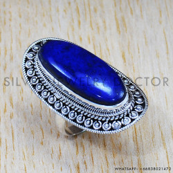 Lapis Lazuli 925 Sterling Silver Ring (SJWR-828) Lapis Lazuli 925 Sterling Silver Ring (SJWR-828)