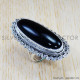 Black Onyx 925 Sterling Silver Ring (SJWR-829)