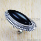 Black Onyx 925 Sterling Silver Ring (SJWR-837)