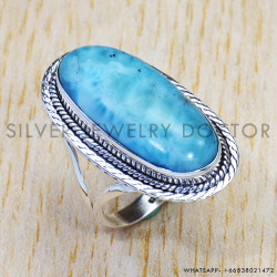 Larimar 925 Sterling Silver Ring (SJWR-859) Larimar 925 Sterling Silver Ring (SJWR-859)