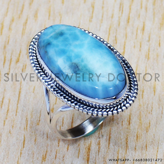 Larimar 925 Sterling Silver Ring (SJWR-860) Larimar 925 Sterling Silver Ring (SJWR-860)
