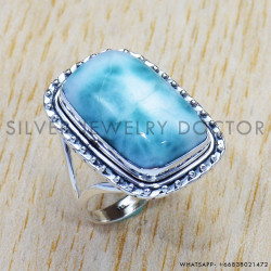 Larimar 925 Sterling Silver Ring (SJWR-863) Larimar 925 Sterling Silver Ring (SJWR-863)