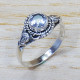 Crystal Gemstone Pure 925 Sterling Silver Jewelry Handmade Ring SJWR-865