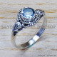 Blue Topaz 925 Sterling Silver Ring (SJWR-871) Blue Topaz 925 Sterling Silver Ring (SJWR-871)