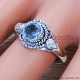 Blue Topaz 925 Sterling Silver Ring (SJWR-871) Blue Topaz 925 Sterling Silver Ring (SJWR-871)