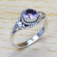 Anniversary Gift Amethyst Gemstone Jewelry 925 Sterling Silver Ring SJWR-872